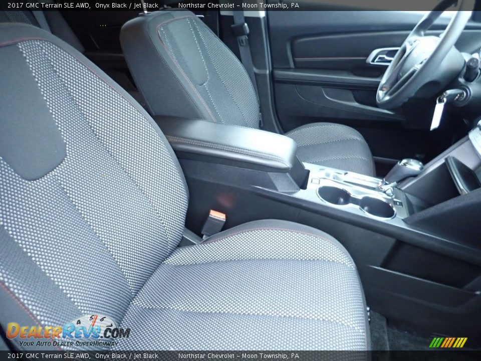 2017 GMC Terrain SLE AWD Onyx Black / Jet Black Photo #14