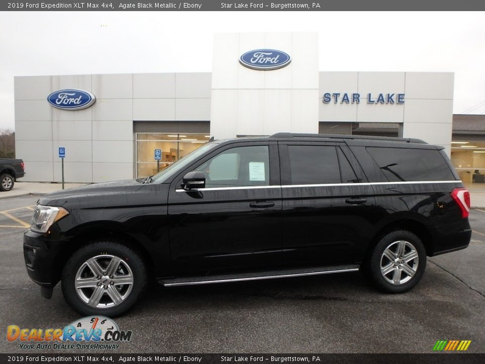 2019 Ford Expedition XLT Max 4x4 Agate Black Metallic / Ebony Photo #1