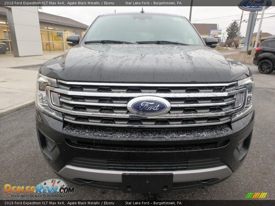 2019 Ford Expedition XLT Max 4x4 Agate Black Metallic / Ebony Photo #2