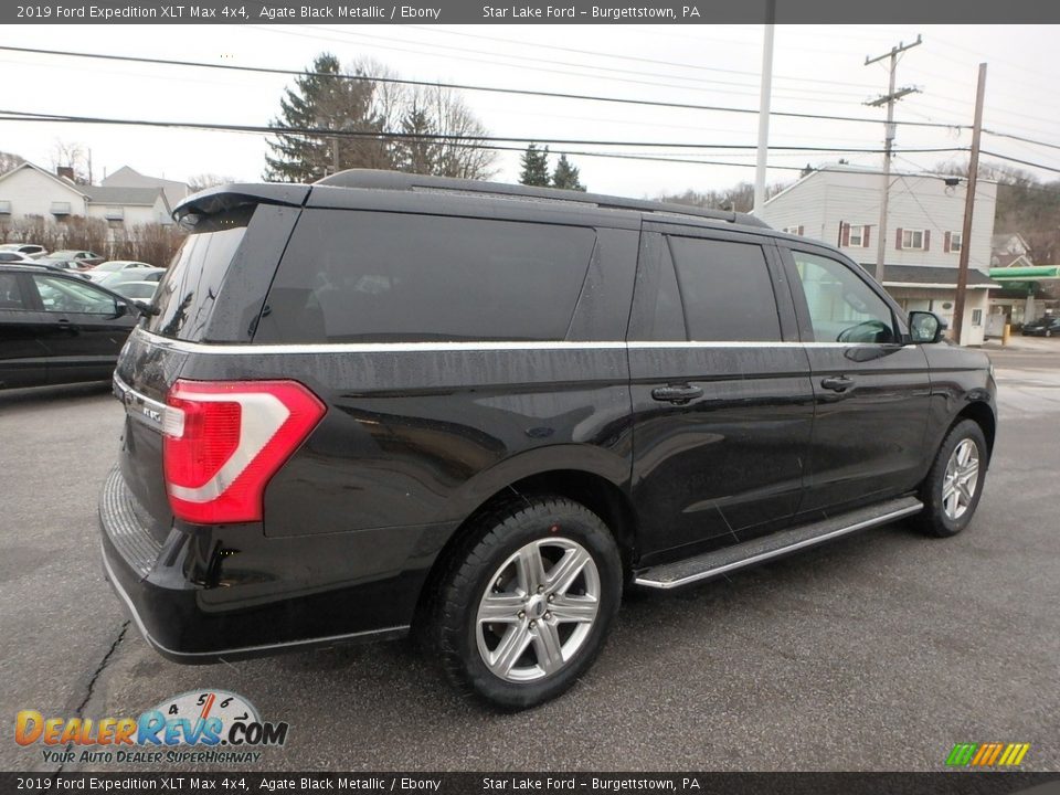 2019 Ford Expedition XLT Max 4x4 Agate Black Metallic / Ebony Photo #5