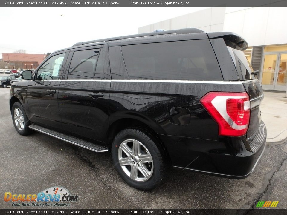 2019 Ford Expedition XLT Max 4x4 Agate Black Metallic / Ebony Photo #8