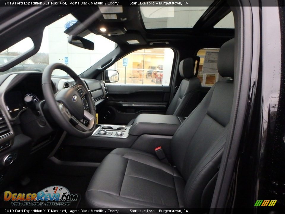 2019 Ford Expedition XLT Max 4x4 Agate Black Metallic / Ebony Photo #10