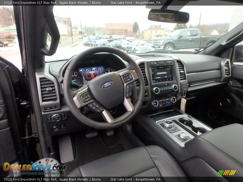 Ebony Interior - 2019 Ford Expedition XLT Max 4x4 Photo #13