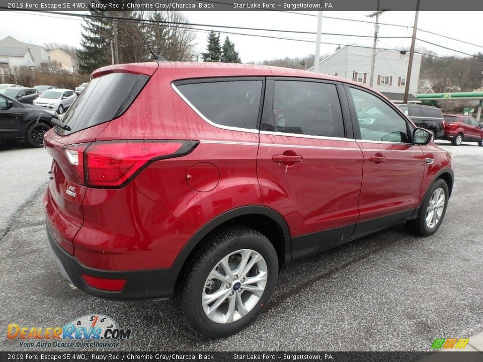 2019 Ford Escape SE 4WD Ruby Red / Chromite Gray/Charcoal Black Photo #5