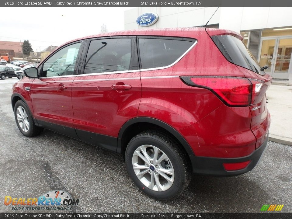 2019 Ford Escape SE 4WD Ruby Red / Chromite Gray/Charcoal Black Photo #8