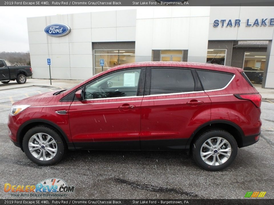 2019 Ford Escape SE 4WD Ruby Red / Chromite Gray/Charcoal Black Photo #9