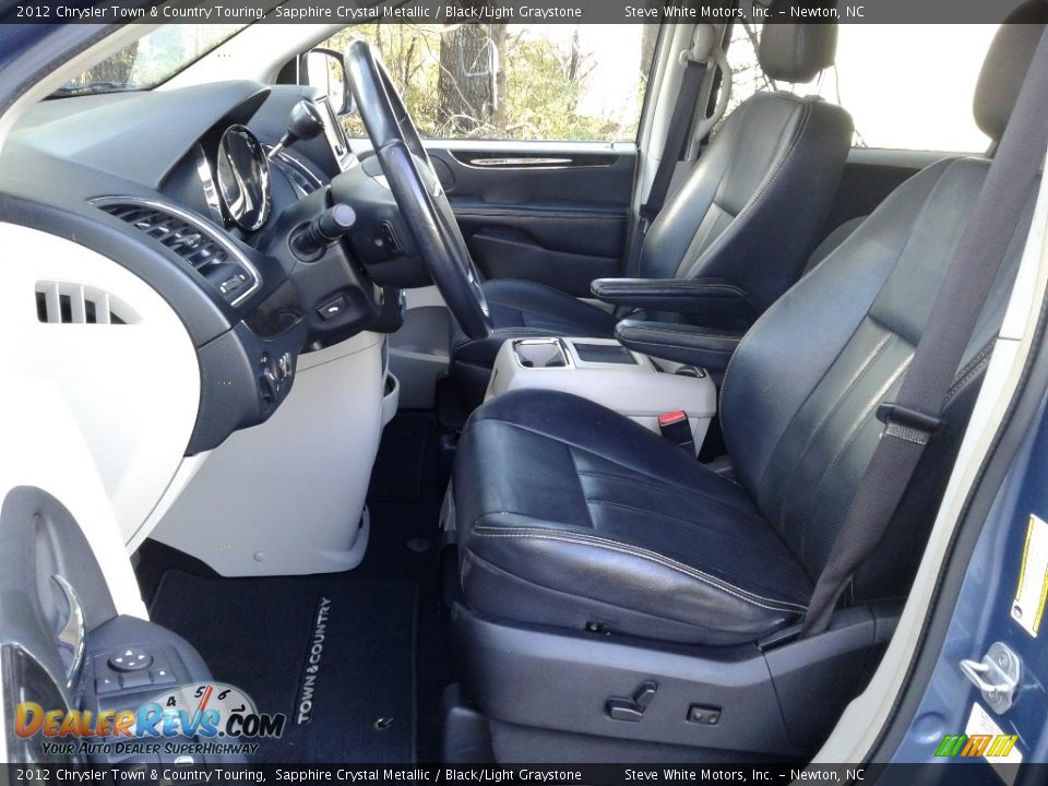 2012 Chrysler Town & Country Touring Sapphire Crystal Metallic / Black/Light Graystone Photo #10