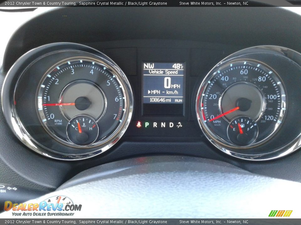 2012 Chrysler Town & Country Touring Sapphire Crystal Metallic / Black/Light Graystone Photo #23