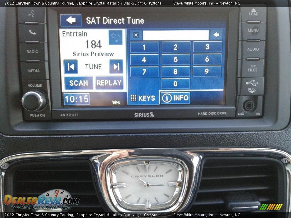 2012 Chrysler Town & Country Touring Sapphire Crystal Metallic / Black/Light Graystone Photo #25