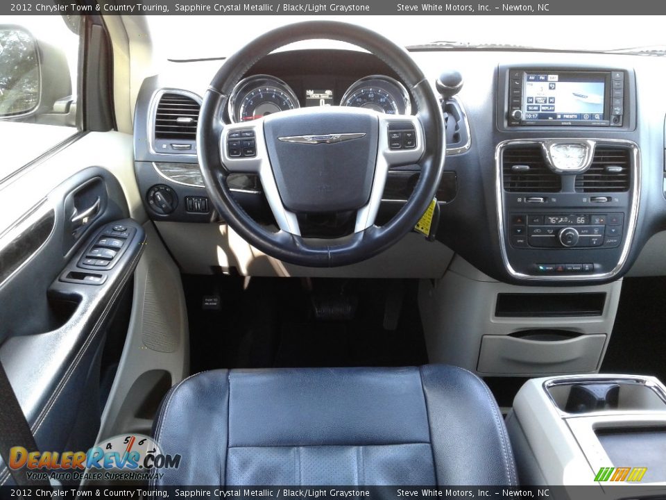 2012 Chrysler Town & Country Touring Sapphire Crystal Metallic / Black/Light Graystone Photo #33