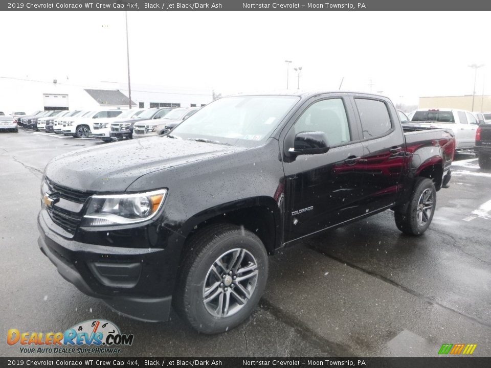 2019 Chevrolet Colorado WT Crew Cab 4x4 Black / Jet Black/Dark Ash Photo #1