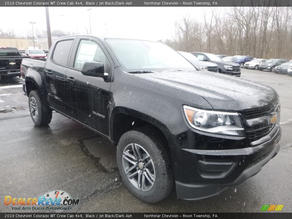 2019 Chevrolet Colorado WT Crew Cab 4x4 Black / Jet Black/Dark Ash Photo #7