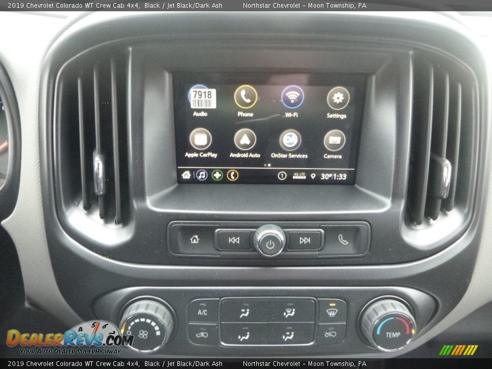 2019 Chevrolet Colorado WT Crew Cab 4x4 Black / Jet Black/Dark Ash Photo #17