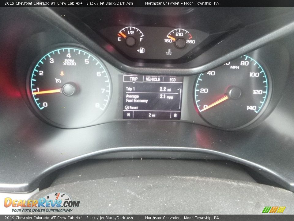 2019 Chevrolet Colorado WT Crew Cab 4x4 Black / Jet Black/Dark Ash Photo #19