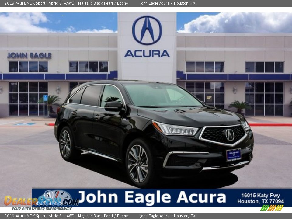 2019 Acura MDX Sport Hybrid SH-AWD Majestic Black Pearl / Ebony Photo #1