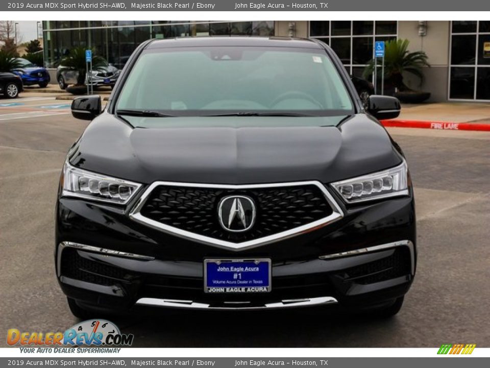 2019 Acura MDX Sport Hybrid SH-AWD Majestic Black Pearl / Ebony Photo #2