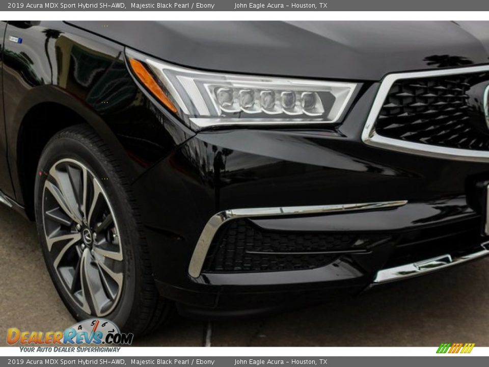 2019 Acura MDX Sport Hybrid SH-AWD Majestic Black Pearl / Ebony Photo #10