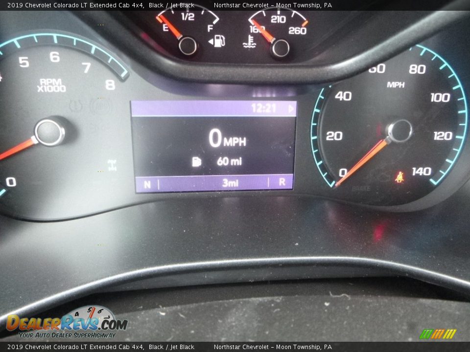 2019 Chevrolet Colorado LT Extended Cab 4x4 Black / Jet Black Photo #20