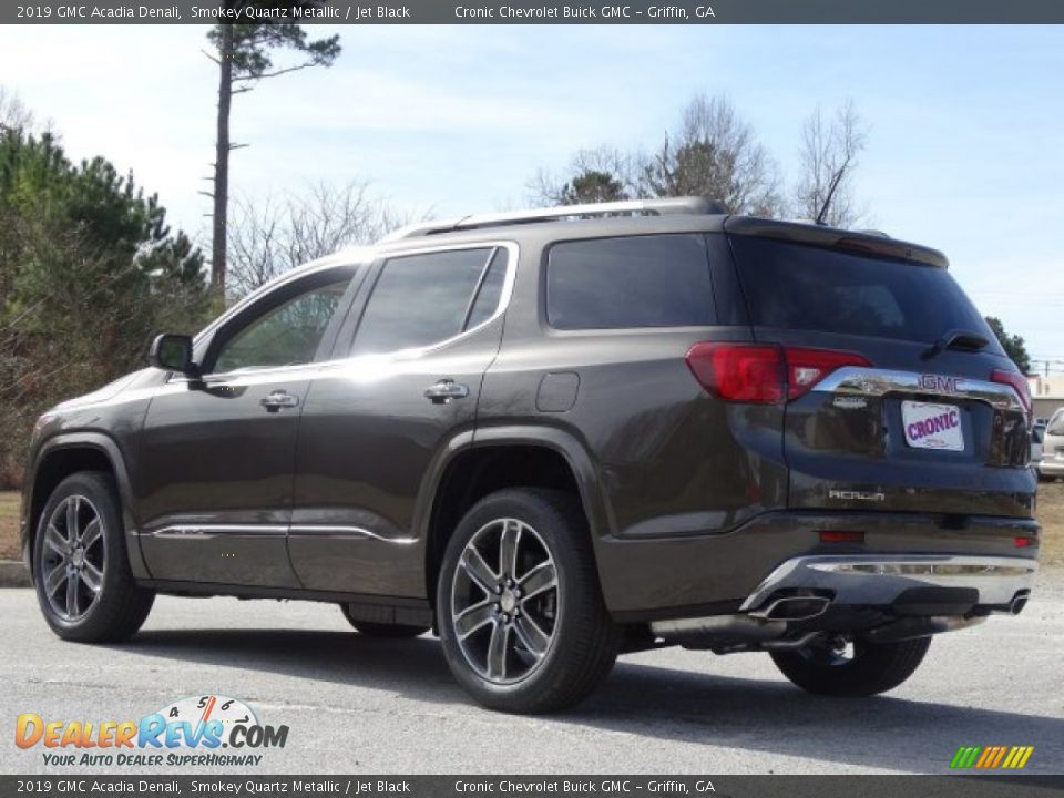2019 GMC Acadia Denali Smokey Quartz Metallic / Jet Black Photo #7