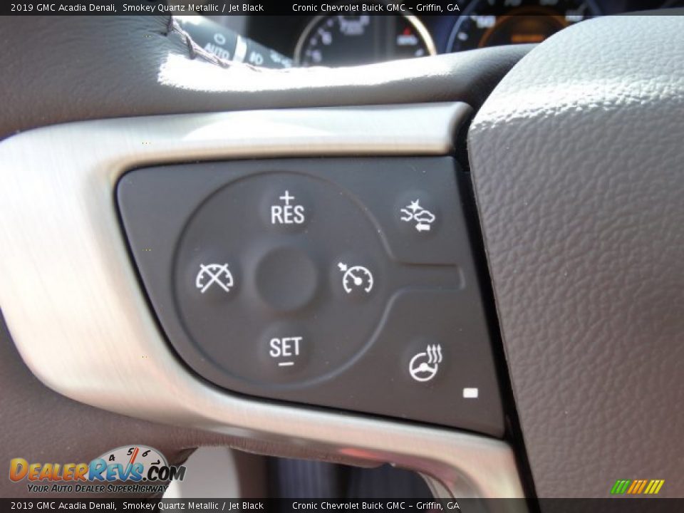 2019 GMC Acadia Denali Smokey Quartz Metallic / Jet Black Photo #15