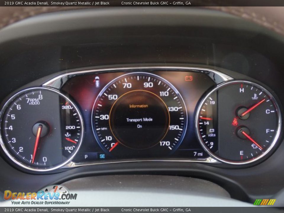 2019 GMC Acadia Denali Smokey Quartz Metallic / Jet Black Photo #16