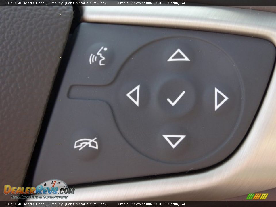 2019 GMC Acadia Denali Smokey Quartz Metallic / Jet Black Photo #17