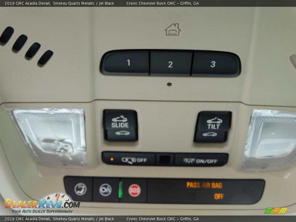 2019 GMC Acadia Denali Smokey Quartz Metallic / Jet Black Photo #22