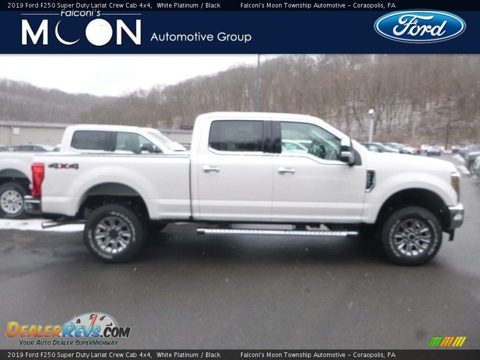 2019 Ford F250 Super Duty Lariat Crew Cab 4x4 White Platinum / Black Photo #1
