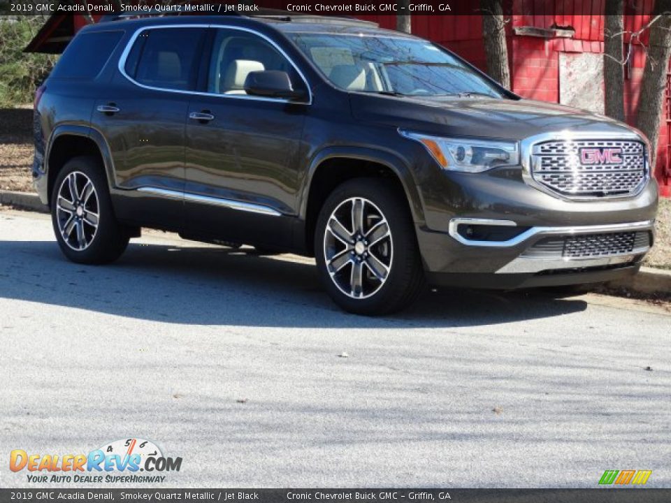 2019 GMC Acadia Denali Smokey Quartz Metallic / Jet Black Photo #35