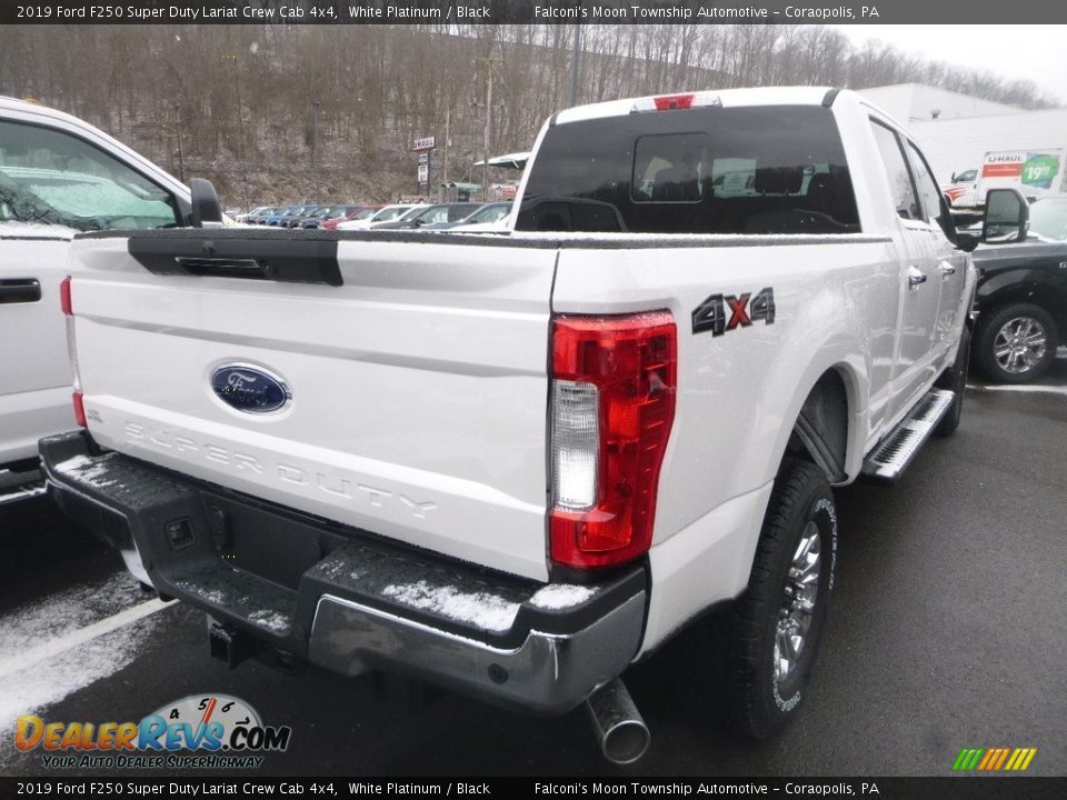 2019 Ford F250 Super Duty Lariat Crew Cab 4x4 White Platinum / Black Photo #2