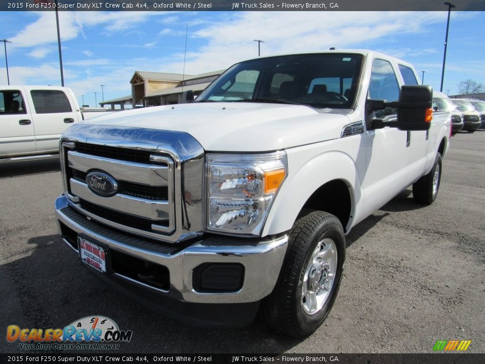 2015 Ford F250 Super Duty XLT Crew Cab 4x4 Oxford White / Steel Photo #1