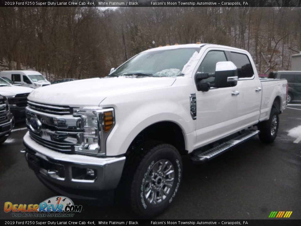 2019 Ford F250 Super Duty Lariat Crew Cab 4x4 White Platinum / Black Photo #5