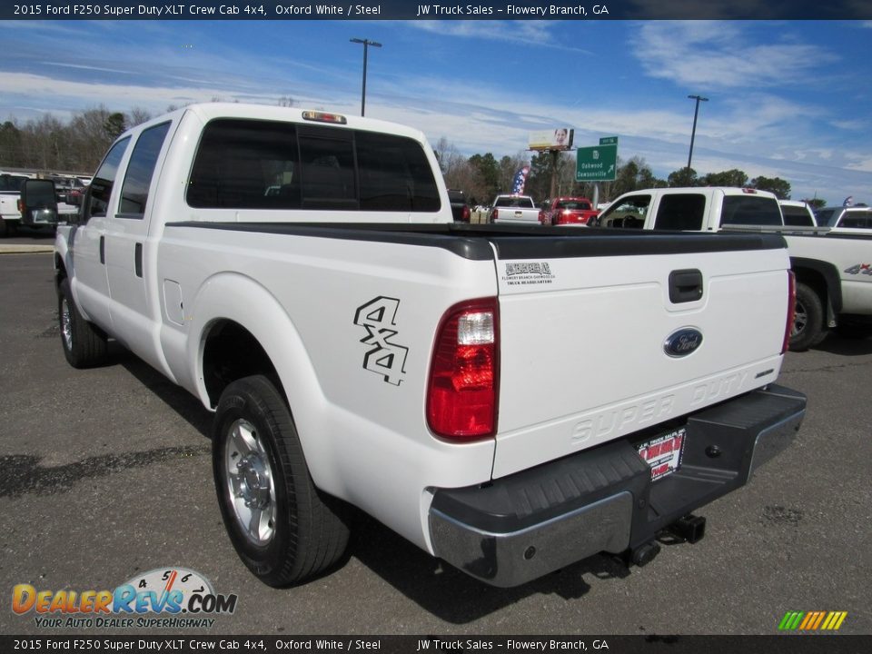 2015 Ford F250 Super Duty XLT Crew Cab 4x4 Oxford White / Steel Photo #3