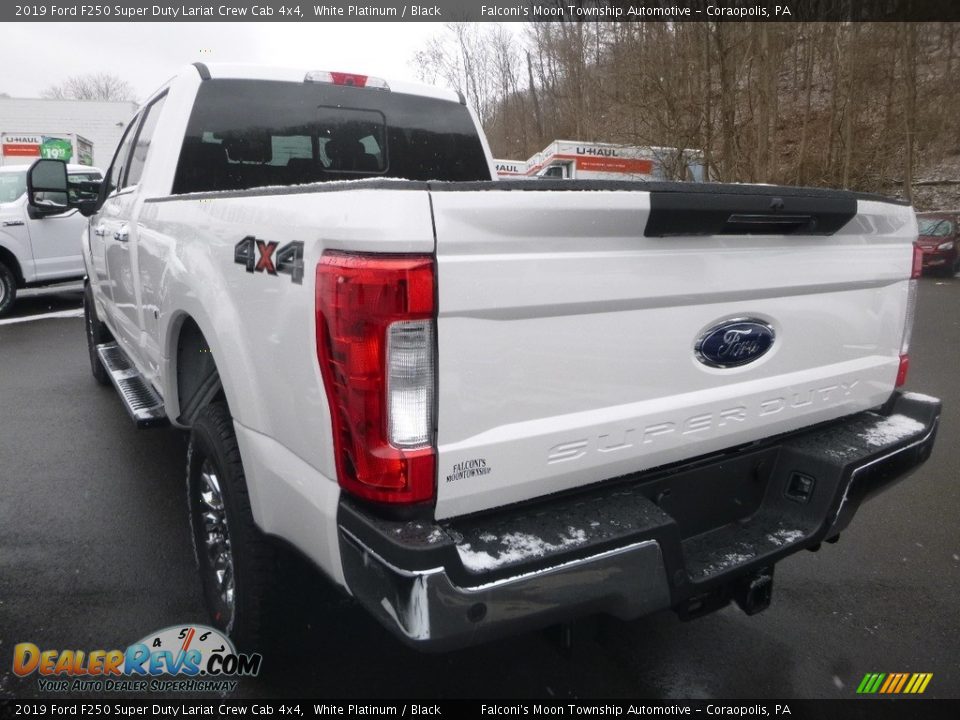 2019 Ford F250 Super Duty Lariat Crew Cab 4x4 White Platinum / Black Photo #6