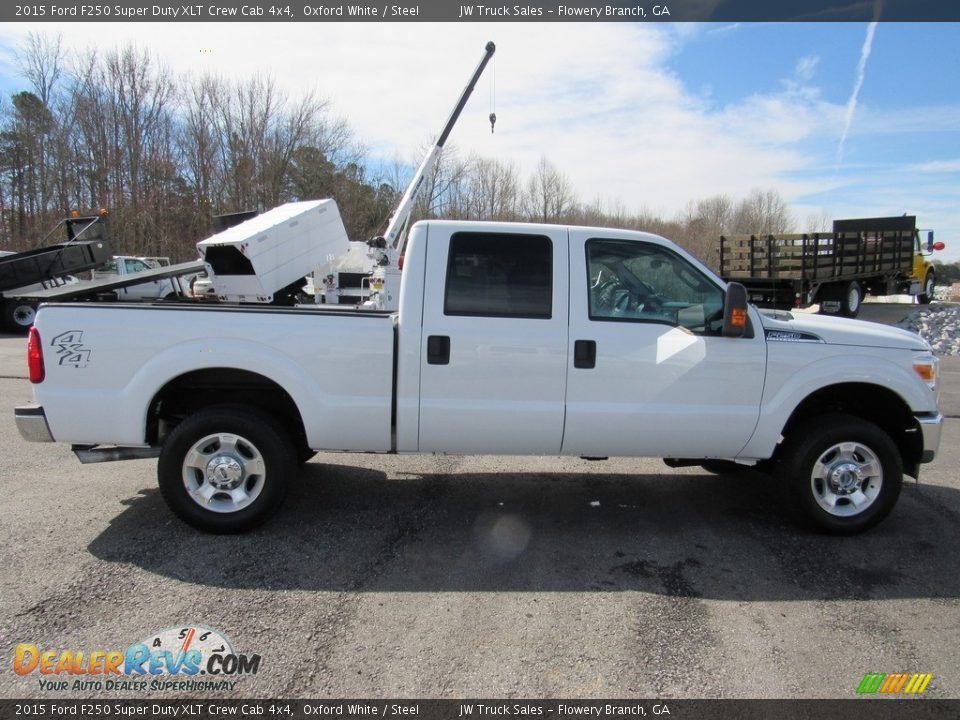 2015 Ford F250 Super Duty XLT Crew Cab 4x4 Oxford White / Steel Photo #6