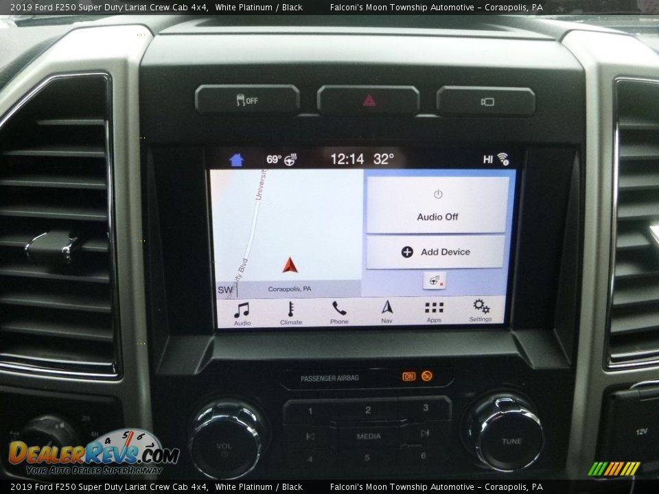 2019 Ford F250 Super Duty Lariat Crew Cab 4x4 White Platinum / Black Photo #13