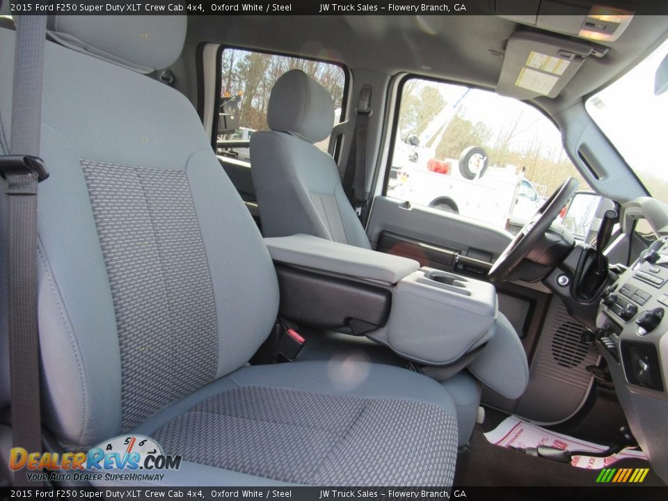 2015 Ford F250 Super Duty XLT Crew Cab 4x4 Oxford White / Steel Photo #11