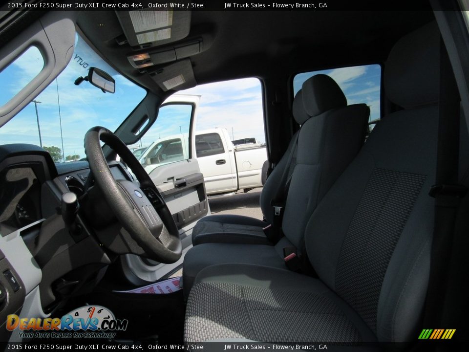 2015 Ford F250 Super Duty XLT Crew Cab 4x4 Oxford White / Steel Photo #17