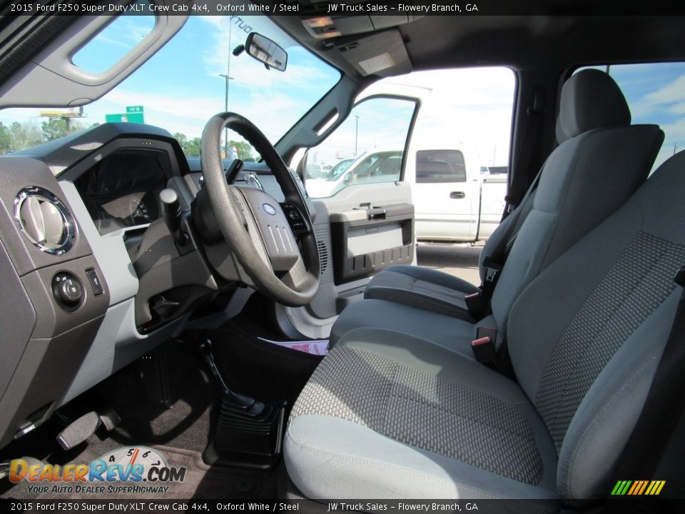 2015 Ford F250 Super Duty XLT Crew Cab 4x4 Oxford White / Steel Photo #18