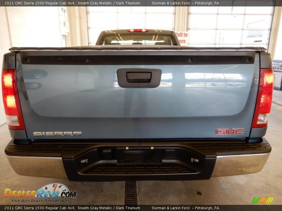 2011 GMC Sierra 1500 Regular Cab 4x4 Stealth Gray Metallic / Dark Titanium Photo #4
