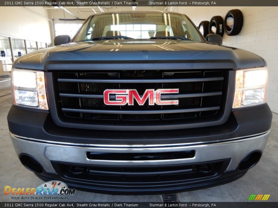 2011 GMC Sierra 1500 Regular Cab 4x4 Stealth Gray Metallic / Dark Titanium Photo #8