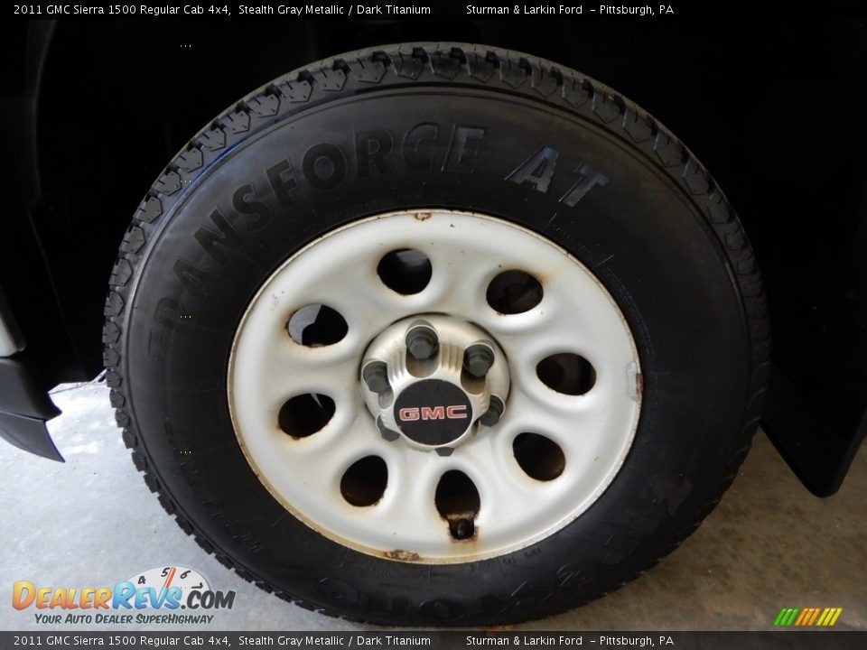 2011 GMC Sierra 1500 Regular Cab 4x4 Stealth Gray Metallic / Dark Titanium Photo #9