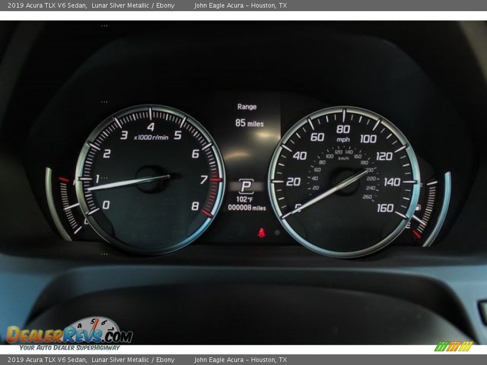 2019 Acura TLX V6 Sedan Lunar Silver Metallic / Ebony Photo #32