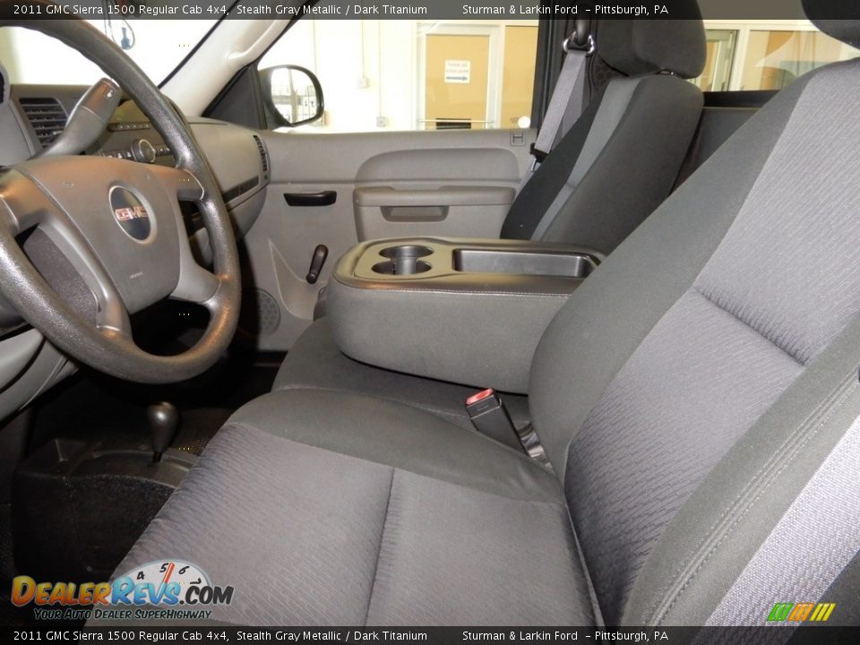 2011 GMC Sierra 1500 Regular Cab 4x4 Stealth Gray Metallic / Dark Titanium Photo #11