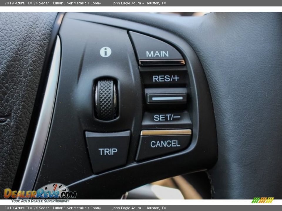 2019 Acura TLX V6 Sedan Lunar Silver Metallic / Ebony Photo #36