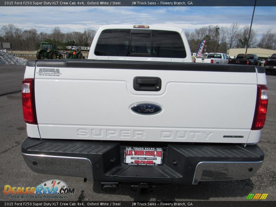 2015 Ford F250 Super Duty XLT Crew Cab 4x4 Oxford White / Steel Photo #34