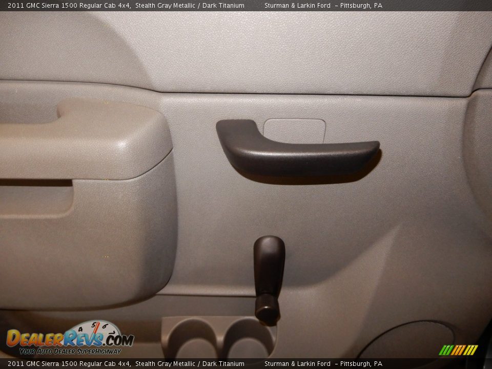 2011 GMC Sierra 1500 Regular Cab 4x4 Stealth Gray Metallic / Dark Titanium Photo #14