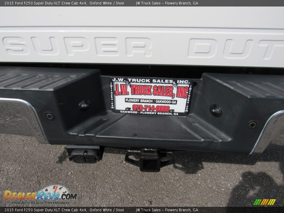 2015 Ford F250 Super Duty XLT Crew Cab 4x4 Oxford White / Steel Photo #35