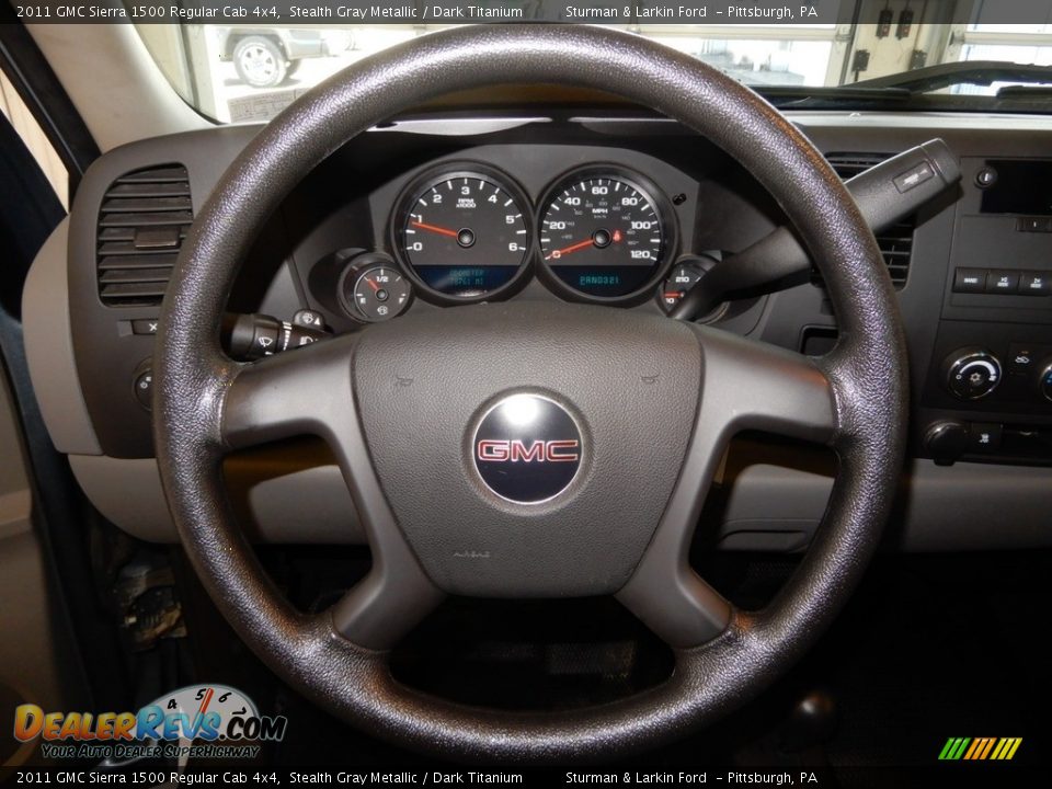 2011 GMC Sierra 1500 Regular Cab 4x4 Stealth Gray Metallic / Dark Titanium Photo #18