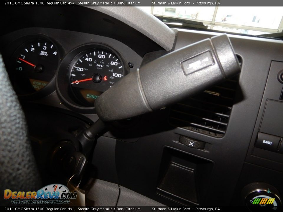 2011 GMC Sierra 1500 Regular Cab 4x4 Stealth Gray Metallic / Dark Titanium Photo #19
